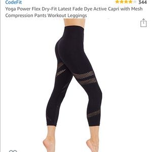 Black workout leggings